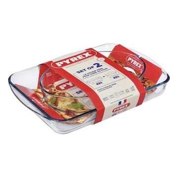 PYREX-paistovuokkasetti, 2 kpl (3,7 l ja 2,2 l)