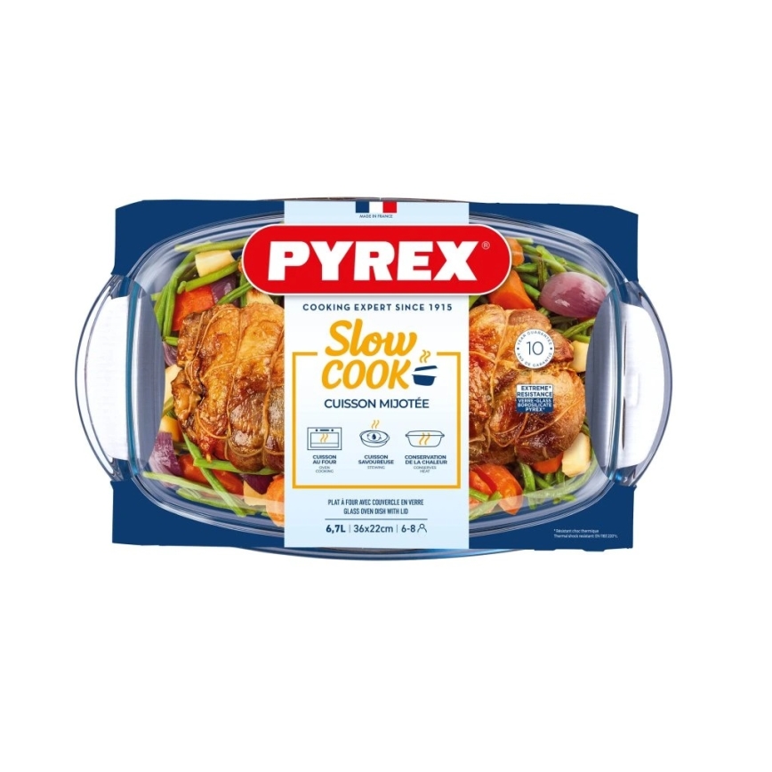 PYREX-uunivuoka kannella 6,7 l