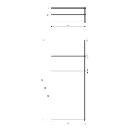 Pyyhepidike 105x45 cm musta