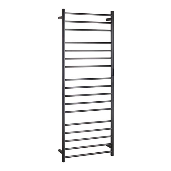 Pyyheteline 60x168 cm ruostumaton teräs/musta