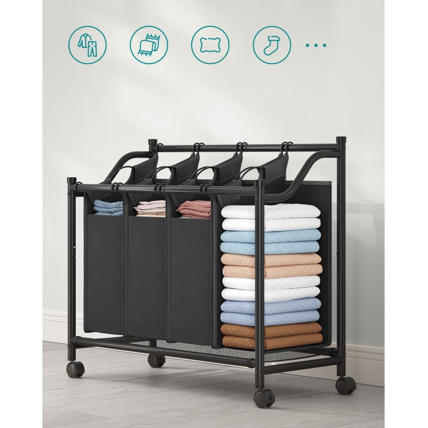 Pyykkikori LINA musta