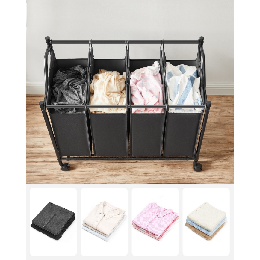 Pyykkikori LINA musta