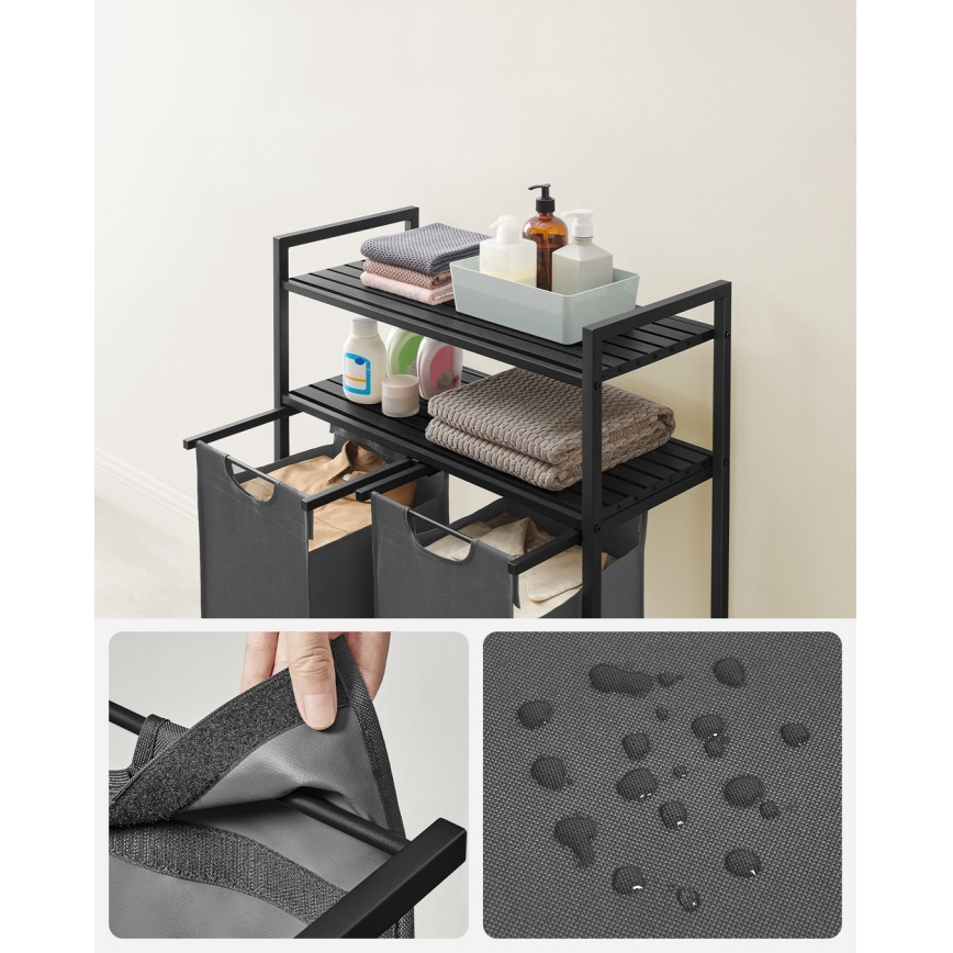 Pyykkikori REX, harmaa