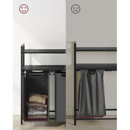 Pyykkikori REX, harmaa