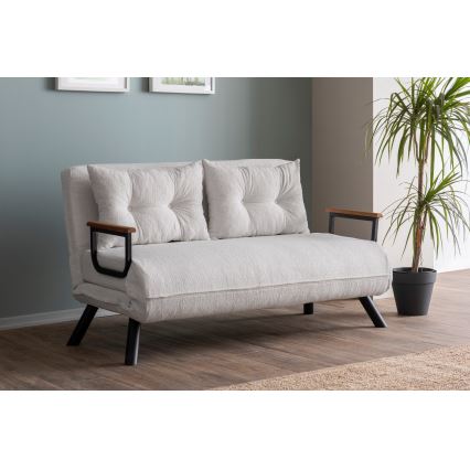 QIRA kaksipaikkainen vuodesohva, valkoinen