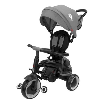 QPlay - Lasten kolmipyörä 3-in-1 RITO EVA PLUS harmaa