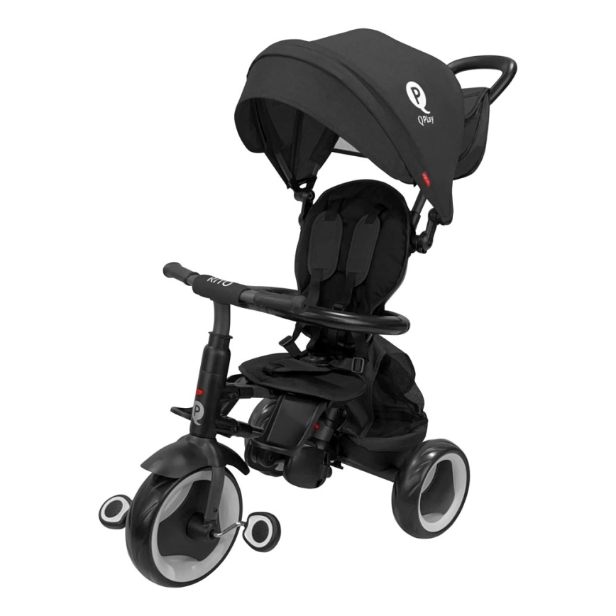 QPlay - Lasten kolmipyörä 3-in-1 RITO EVA PLUS musta