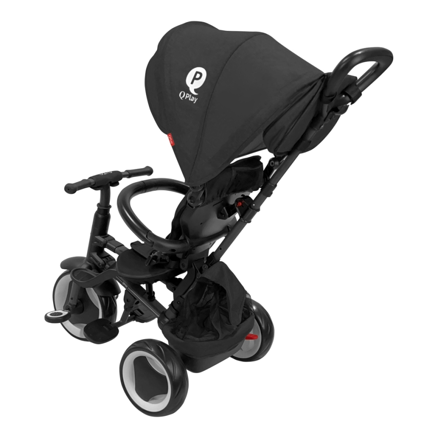 QPlay - Lasten kolmipyörä 3-in-1 RITO EVA PLUS musta
