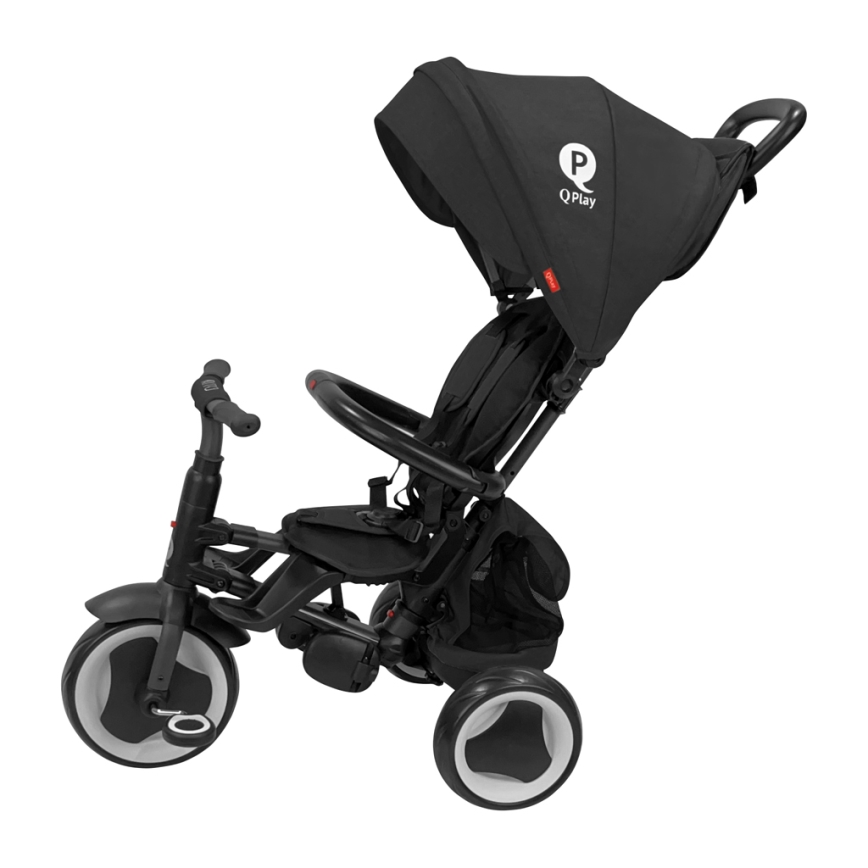 QPlay - Lasten kolmipyörä 3-in-1 RITO EVA PLUS musta