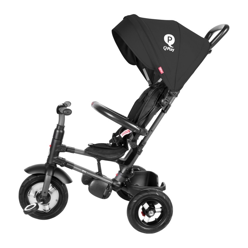 QPlay - Lasten kolmipyörä 3in1 RITO AIR musta