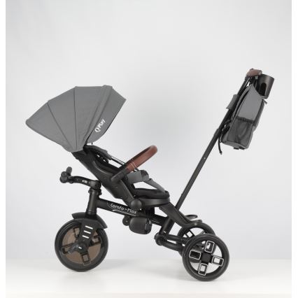 QPlay - Lasten kolmipyörä 8-in-1 COMFO MAX harmaa