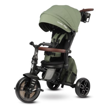 QPlay - Lasten kolmipyörä 8-in-1 COMFO MAX vihreä