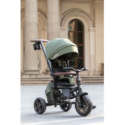 QPlay - Lasten kolmipyörä 8-in-1 COMFO MAX vihreä