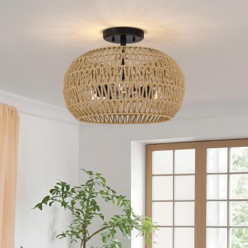 Quoizel - Kattovalaisin CASABLANCA 3xE27/60W/230V ruskea