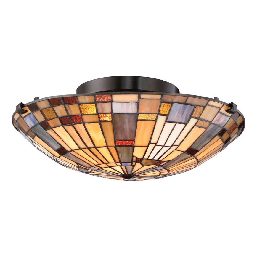 Quoizel - Kattovalo INGLENOOK 2xE27/60W/230V halkaisija 40,7 cm