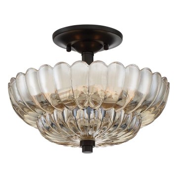 Quoizel - Kattovalo WHITECAP 3xE14/40W/230V halkaisija 29,7 cm