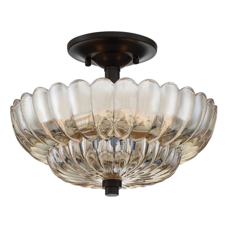 Quoizel - Kattovalo WHITECAP 3xE14/40W/230V halkaisija 29,7 cm