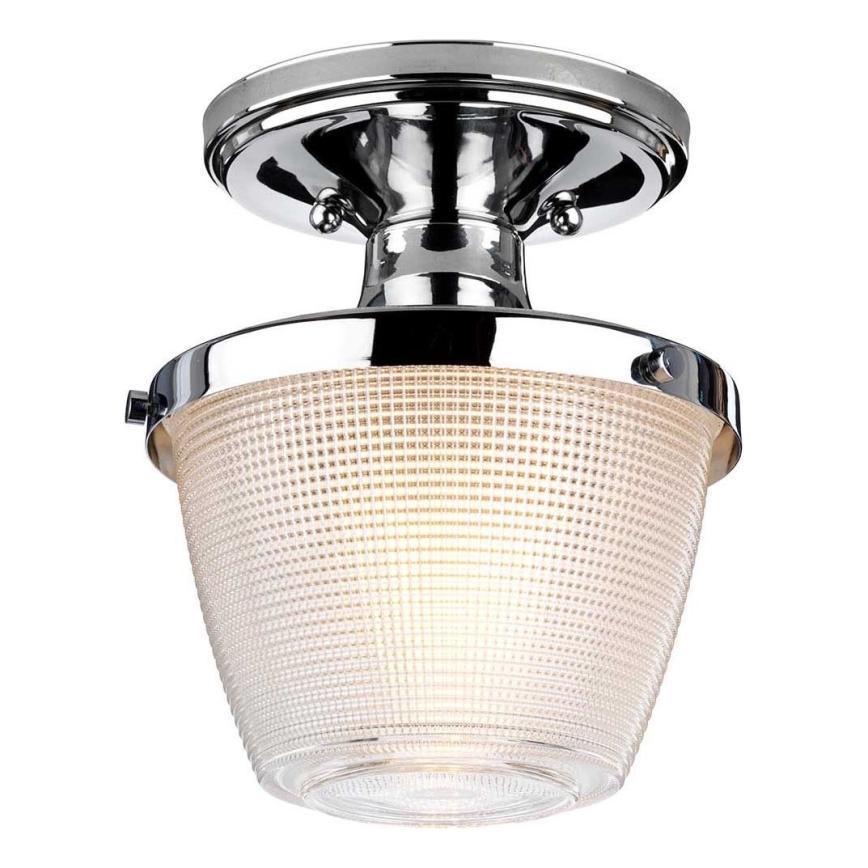 Quoizel - Kylpyhuoneen kattovalaisin DUBLIN 1xE27/40W/230V IP44 kiiltävä kromi
