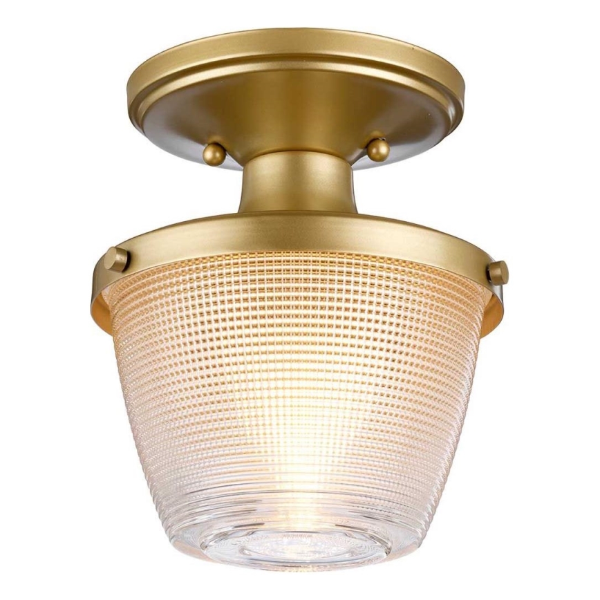 Quoizel - Kylpyhuoneen kattovalaisin DUBLIN 1xE27/40W/230V IP44 kulta