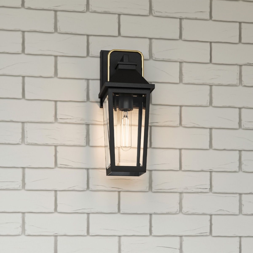 Quoizel - Ulkoseinävalaisin BUCKLEY 1xE27/40W/230V IP44 musta