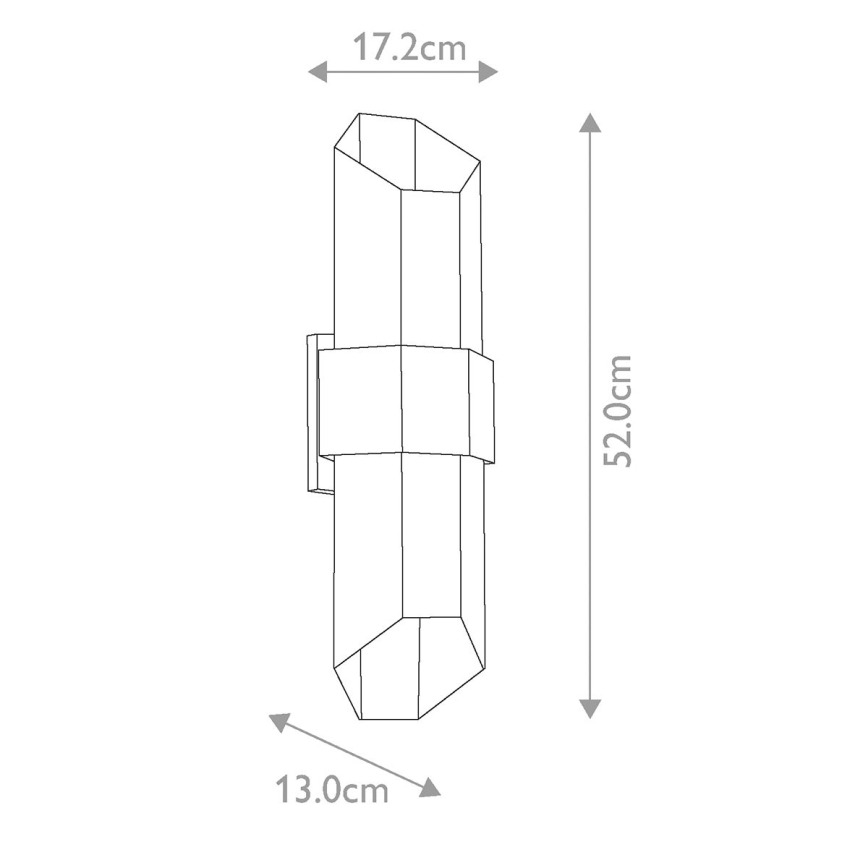 Quoizel - LED-ulkovalo CHASM 2xLED/9,5W/230V IP44