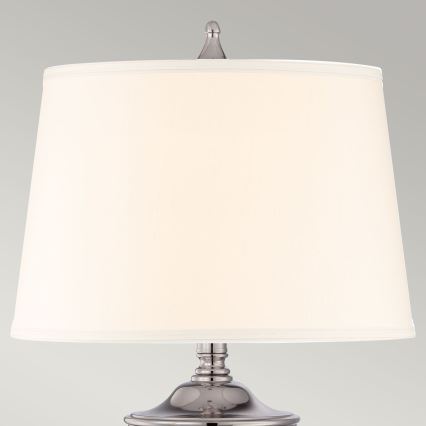 Quoizel - Pöytävalaisin DENNISON 1xE27/60W/230V kiiltävä kromi