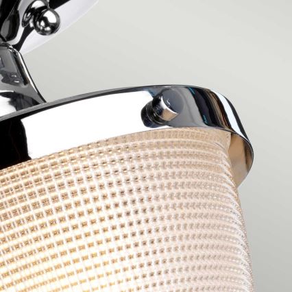 Quoizel - Kylpyhuoneen kattovalaisin DUBLIN 1xE27/40W/230V IP44 kiiltävä kromi
