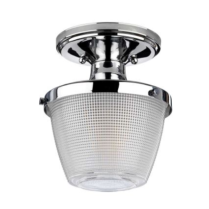 Quoizel - Kylpyhuoneen kattovalaisin DUBLIN 1xE27/40W/230V IP44 kiiltävä kromi