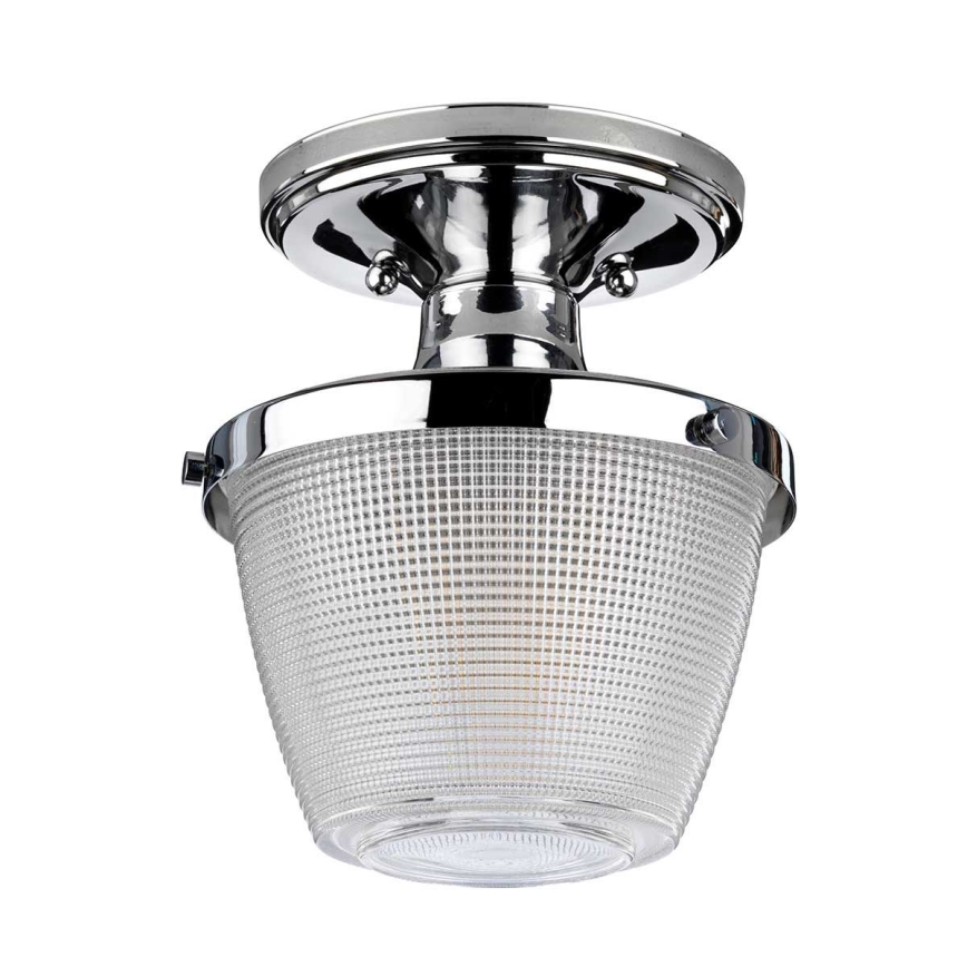 Quoizel - Kylpyhuoneen kattovalaisin DUBLIN 1xE27/40W/230V IP44 kiiltävä kromi