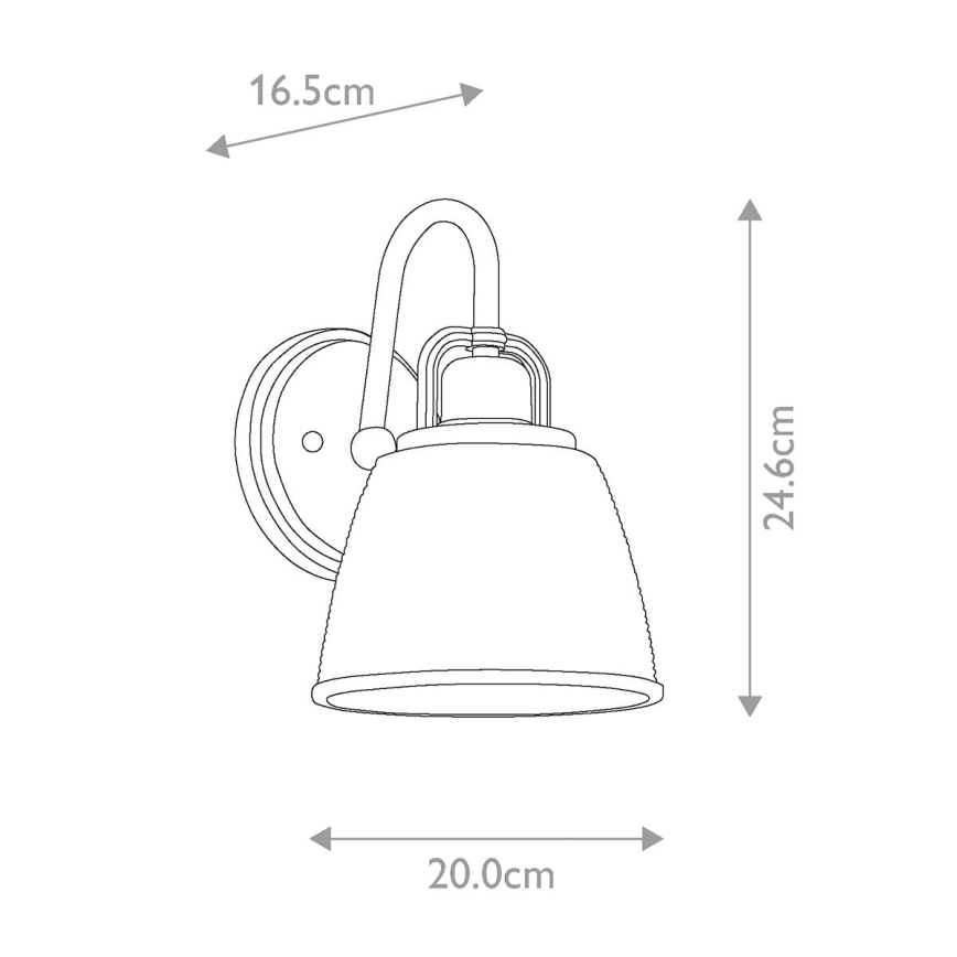 Quoizel - LED-seinävalaisin kylpyhuoneeseen DUBLIN 1xG9/3W/230V IP44 kiiltävä kromi