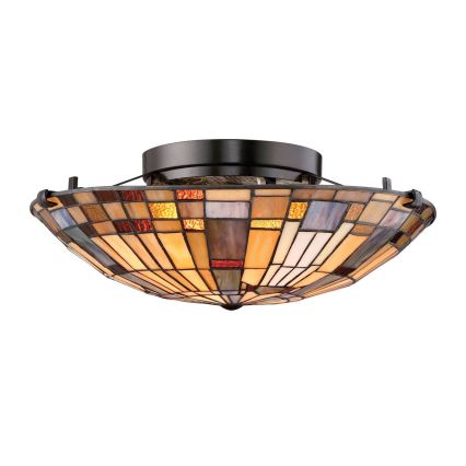 Quoizel - Kattovalo INGLENOOK 2xE27/60W/230V halkaisija 40,7 cm