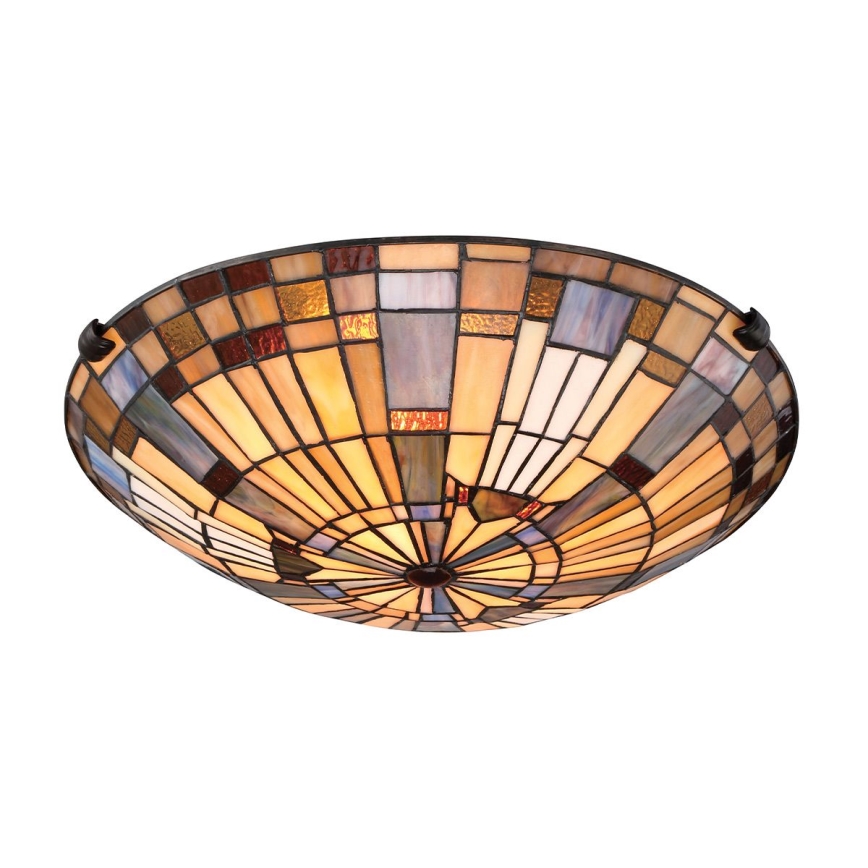 Quoizel - Kattovalo INGLENOOK 2xE27/60W/230V halkaisija 40,7 cm