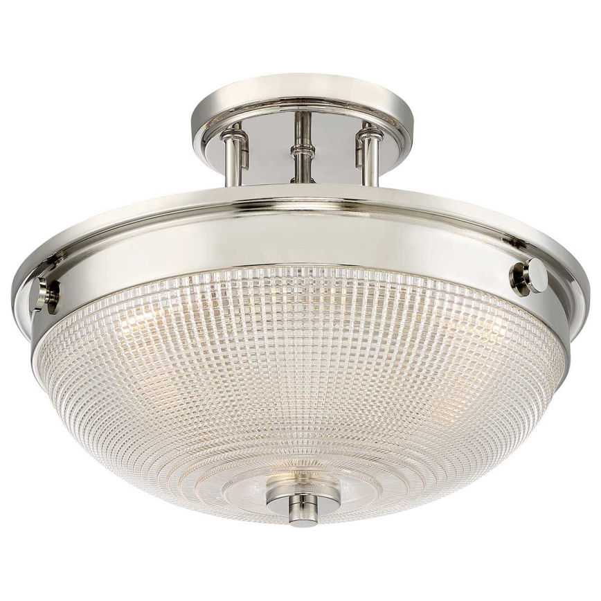 Quoizel - Kiinteä kattokruunu MANTLE 2xE27/60W/230V kiiltävä kromi