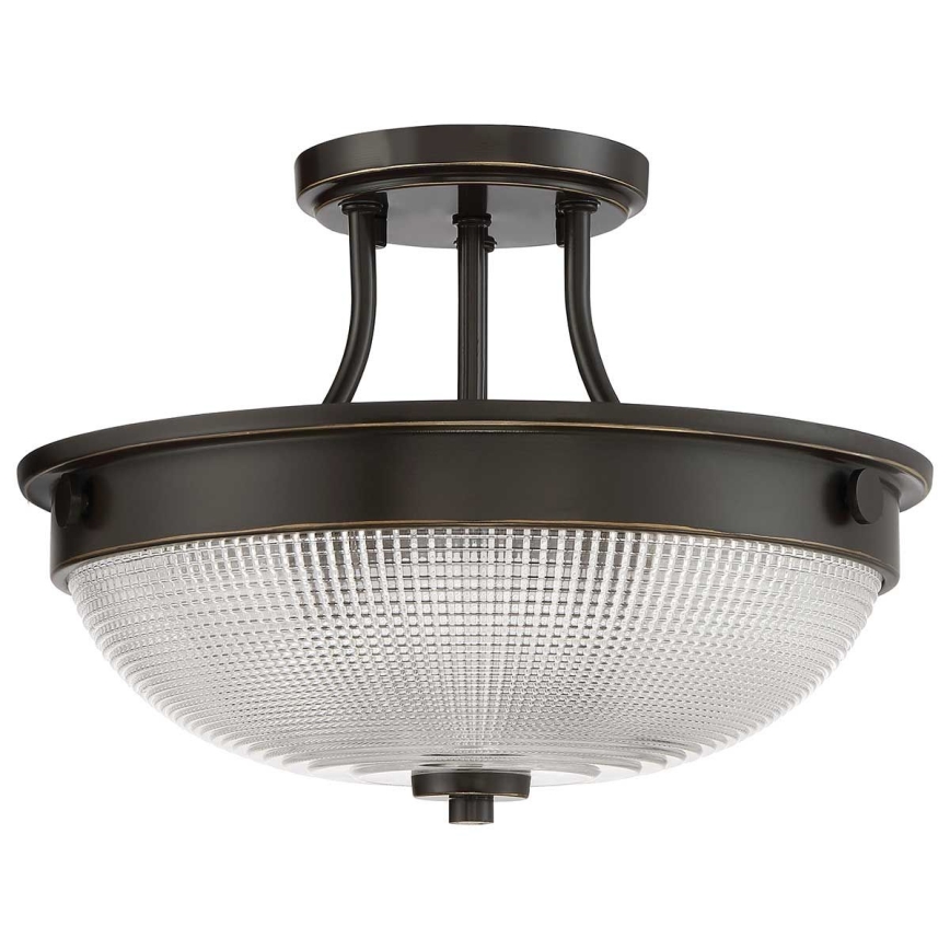 Quoizel - Kiinteä kattokruunu MANTLE 2xE27/60W/230V pronssi