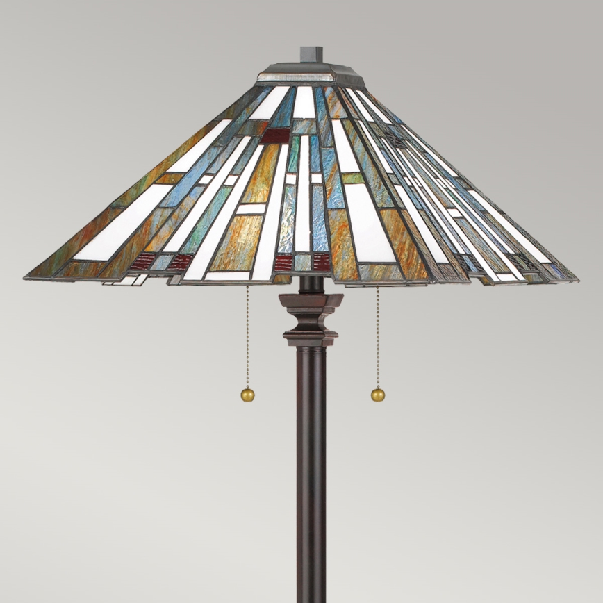 Quoizel - Lattialamppu MAYBECK 2xE27/60W/230V