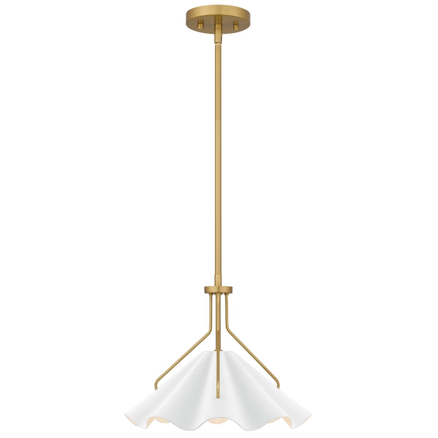 Quoizel - Riippukattokruunu MEJIA 1xE27/60W/230V halkaisija 35,6 cm messinki