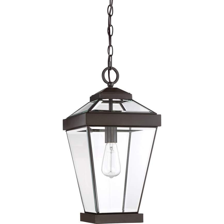 Quoizel - Ulkokattokruunu ketjulla RAVINE 1xE27/60W/230V IP23 ruskea