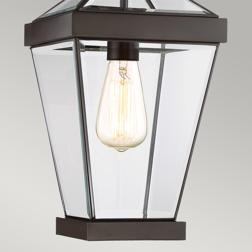 Quoizel - Ulkokattokruunu ketjulla RAVINE 1xE27/60W/230V IP23 ruskea