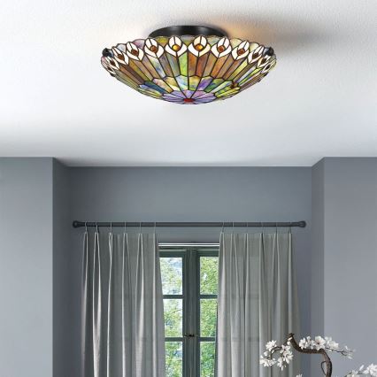 Quoizel - Kattovalo WATKINS 2xE27/60W/230V halkaisija 42 cm