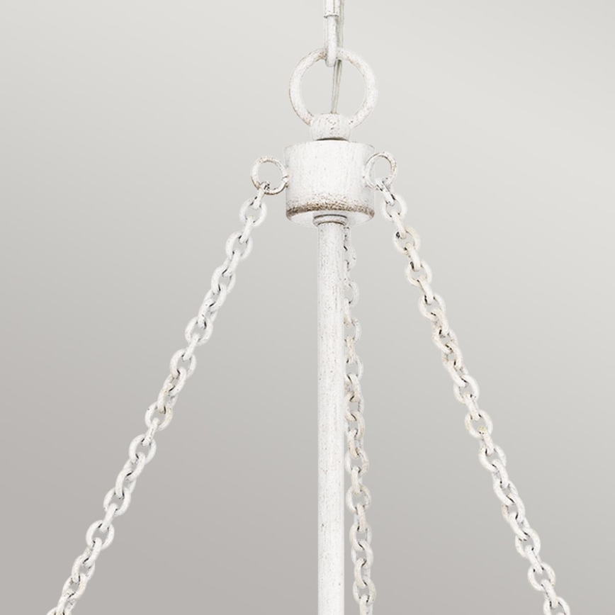 Quoizel - Riippuvalaisin ketjulla WAYLON 4xE27/60W/230V halkaisija 50,4 cm ruskea/valkoinen