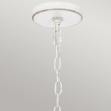 Quoizel - Riippuvalaisin ketjulla WAYLON 4xE27/60W/230V halkaisija 50,4 cm ruskea/valkoinen