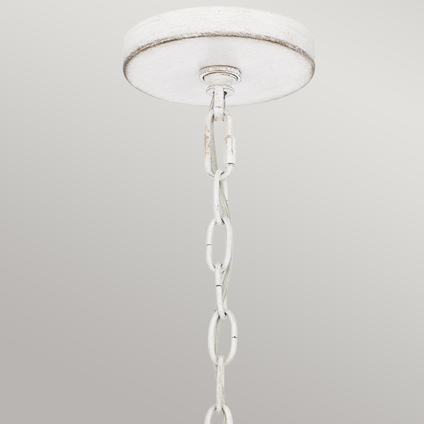 Quoizel - Riippuvalaisin ketjulla WAYLON 4xE27/60W/230V halkaisija 50,4 cm ruskea/valkoinen