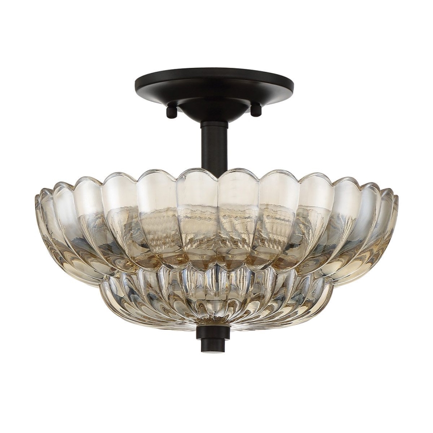 Quoizel - Kattovalo WHITECAP 3xE14/40W/230V halkaisija 29,7 cm