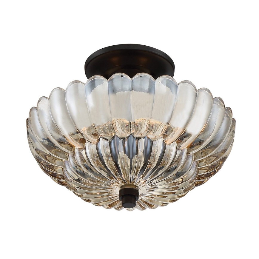 Quoizel - Kattovalo WHITECAP 3xE14/40W/230V halkaisija 29,7 cm