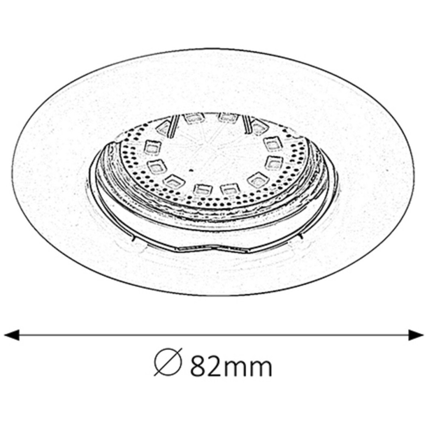 Rabalux - SETTI 3xLED Upotettu valo 3xGU10/3W/230V IP40