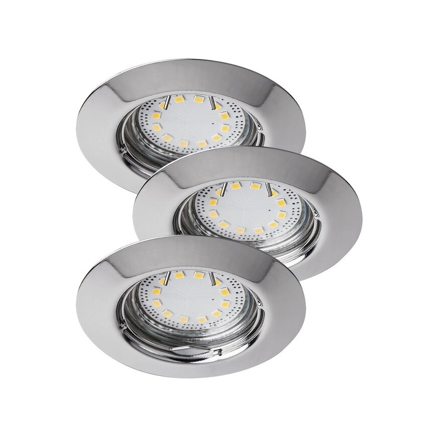 Rabalux - SETTI 3xLED Kylpyhuoneen upotettu valo 3xGU10/3W/230V IP44