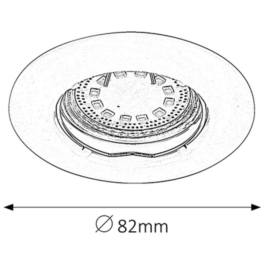 Rabalux - SETTI 3xLED Kylpyhuoneen upotettu valo 3xGU10/3W/230V IP44