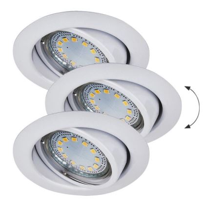 Rabalux - SETTI 3xLED Upotettu valo 3xGU10/3W/230V IP40