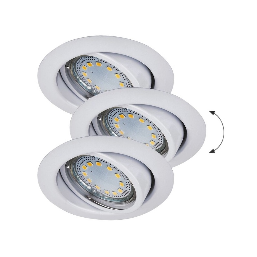 Rabalux - SETTI 3xLED Upotettu valo 3xGU10/3W/230V IP40