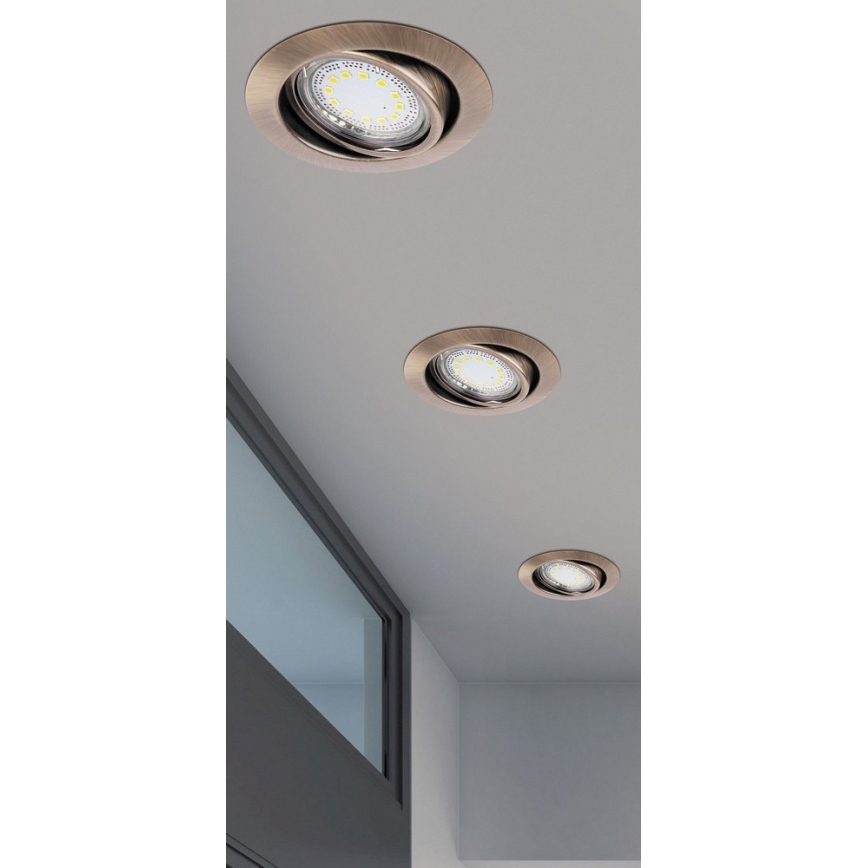 Rabalux - SETTI 3xLED Upotettu valo 3xGU10/3W/230V IP40